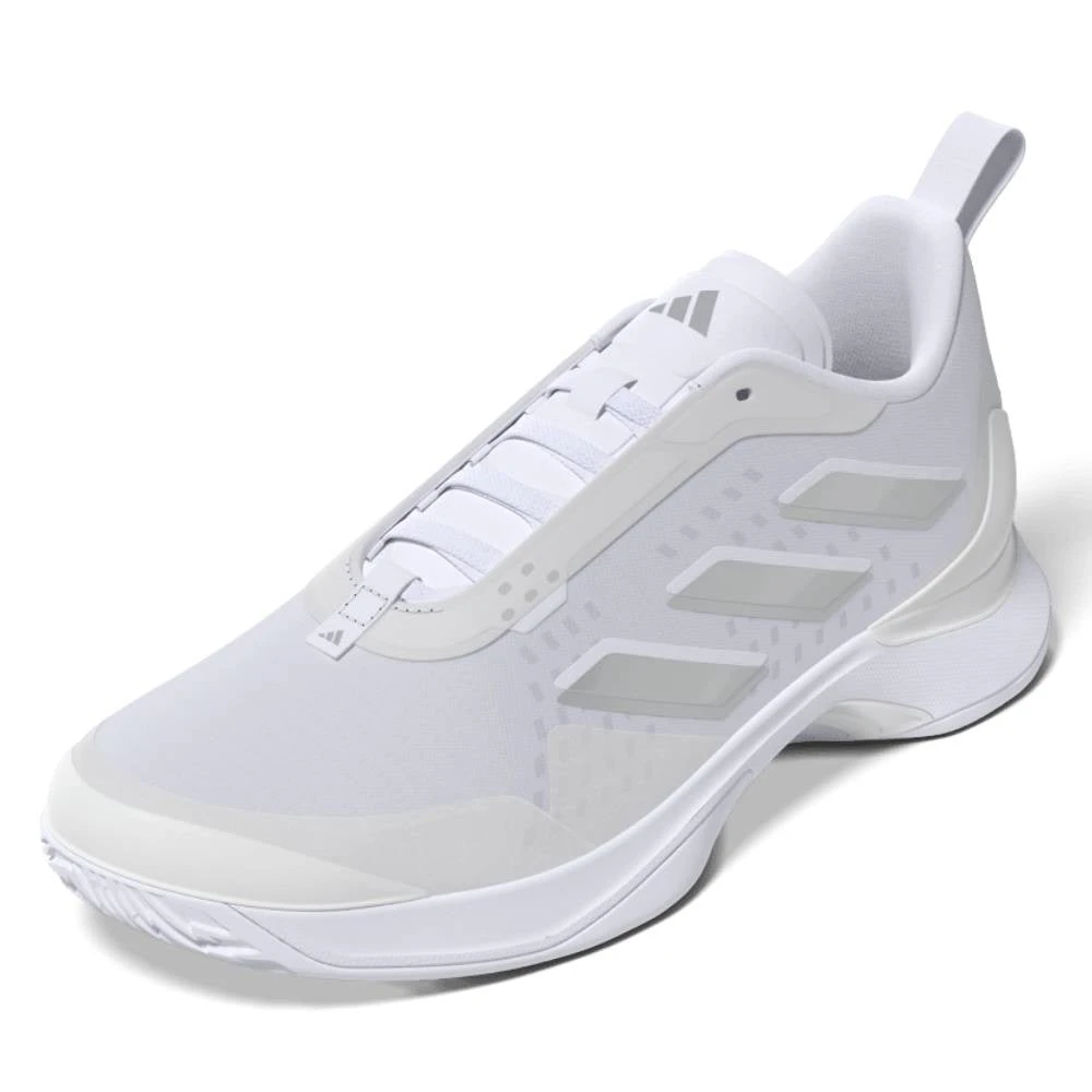 adidas Avacourt Women's Tennis Shoe (White) Adidas Avacourt Women's Tennis Shoe (White) -Racquet Equipment Store HQ8404 3 FOOTWEAR 3D Rendering SideLateralLeftView transparent 1