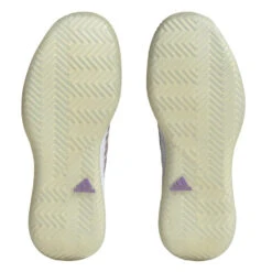 Adidas Defiant Speed Women's Tennis Shoe (White) -Racquet Equipment Store HQ8459 4 FOOTWEAR Photography BottomView transparent
