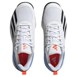 Adidas Courtflash Speed Men's Tennis Shoe (White/Black) -Racquet Equipment Store HQ8481 3 FOOTWEAR Photography TopPortraitView transparent