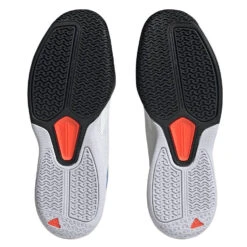 Adidas Courtflash Speed Men's Tennis Shoe (White/Black) -Racquet Equipment Store HQ8481 4 FOOTWEAR Photography BottomView transparent