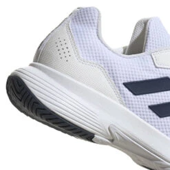 Adidas GameCourt 2 Men's Tennis Shoe (White/Navy) -Racquet Equipment Store HQ8809 8 FOOTWEAR Photography DetailView1 transparent