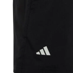 Adidas Boy's 3 Stripe Club Shorts (Black) 5 Adidas Boy's 3 Stripe Club Shorts (Black) -Racquet Equipment Store HR4236 6 APPAREL Photography DetailView3 transparent