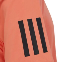 Adidas Boy's 3 Stripe Club Top (Orange) -Racquet Equipment Store HR4288 4 APPAREL Photography DetailView1 transparent