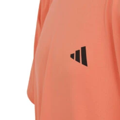 Adidas Boy's 3 Stripe Club Top (Orange) -Racquet Equipment Store HR4288 6 APPAREL Photography DetailView3 transparent