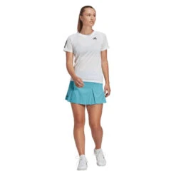 Adidas Women's Club 3 Stripe Top (White)