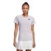 Adidas Women's Club 3 Stripe Top (Purple) -Racquet Equipment Store HT7189 3 APPAREL OnModel StandardView transparent