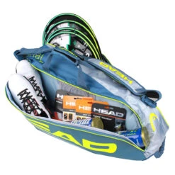Head Tour Team Extreme Combi 6 Pack Racquet Bag (Yellow/Grey) 4 Head Tour Team Extreme Combi 6 Pack Racquet Bag (Yellow/Grey) -Racquet Equipment Store Head Tour Team Extreme Combi 6 Pack