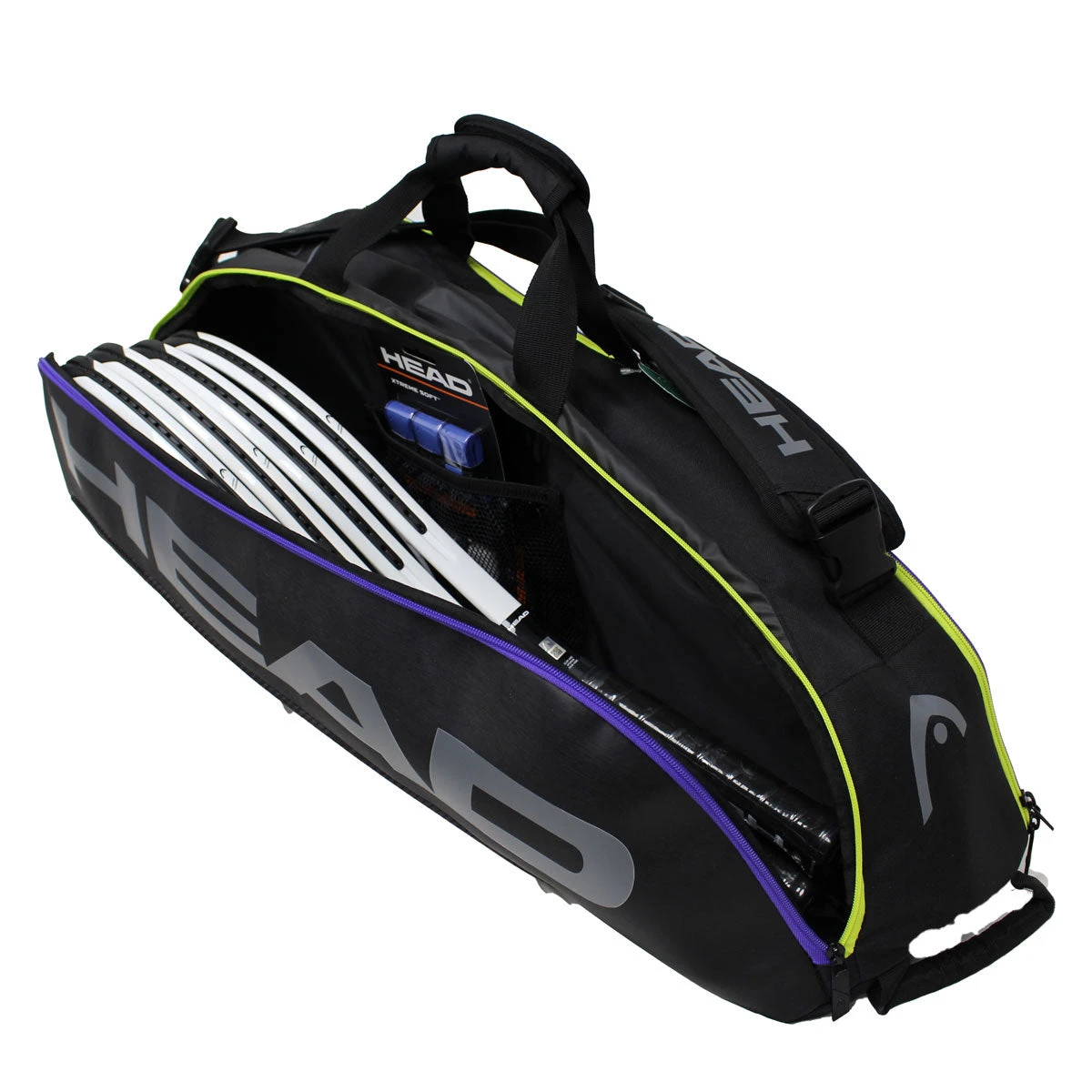 Head Tour Team Combi 6 Pack Racquet Bag (Black/Purple) Head Tour Team Combi 6 Pack Racquet Bag (Black/Purple) -Racquet Equipment Store Head 6 Combi 3