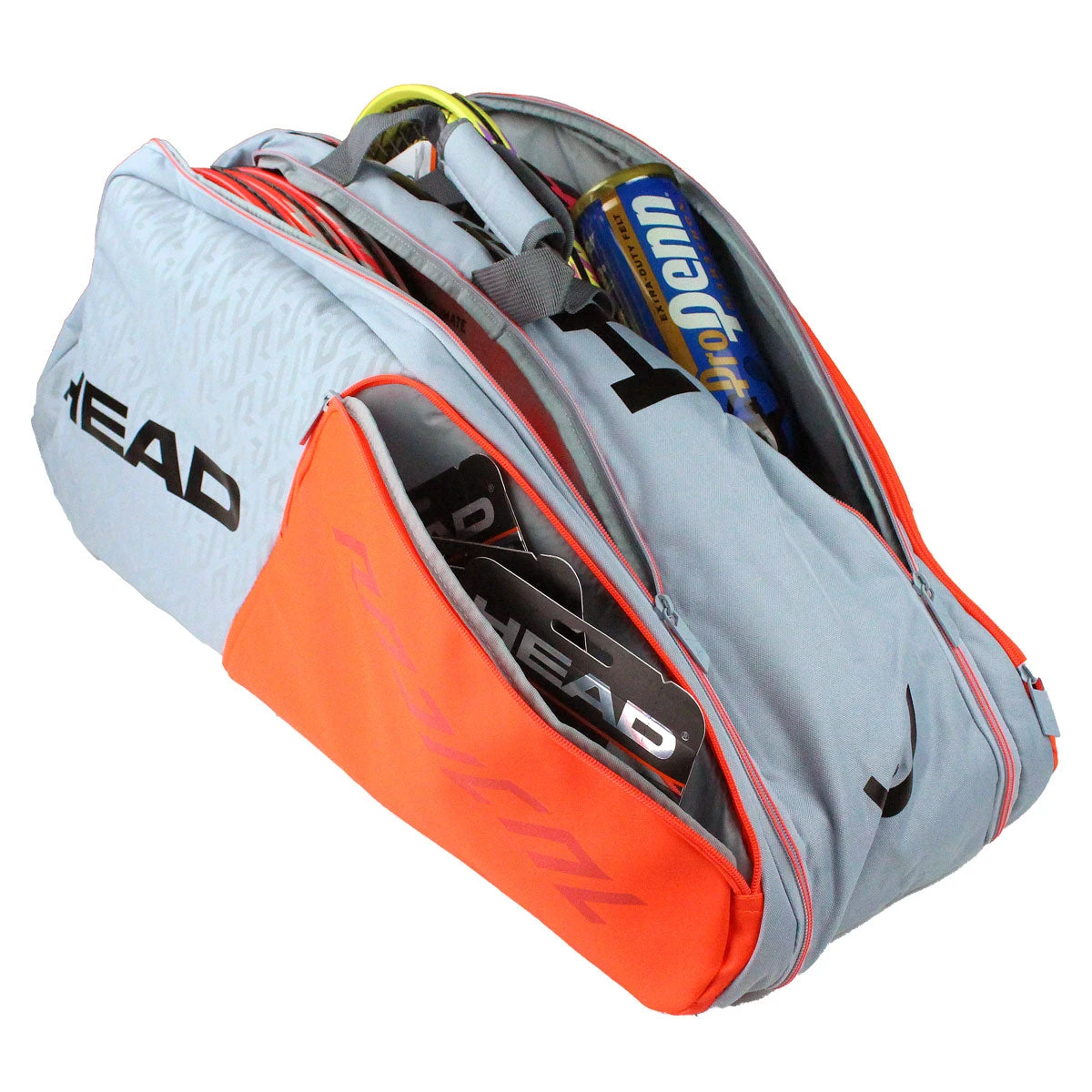 Head Radical Supercombi 9 Pack Racquet Bag (Grey/Orange) Head Radical Supercombi 9 Pack Racquet Bag (Grey/Orange) -Racquet Equipment Store IMG 2921