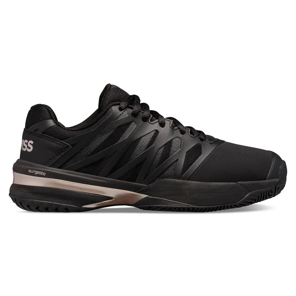 K-Swiss Ultrashot 2 Women's Tennis Shoe (Black/Rose Gold) K-Swiss Ultrashot 2 Women's Tennis Shoe (Black/Rose Gold) -Racquet Equipment Store K96168 091 A