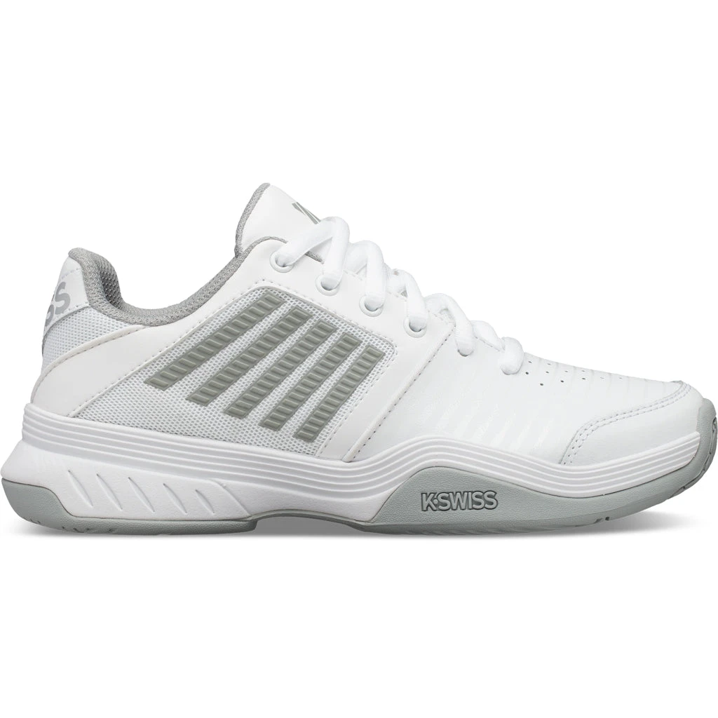 K-Swiss Court Express Clay Court Women's Tennis Shoe (White/Silver) K-Swiss Court Express Clay Court Women's Tennis Shoe (White/Silver) -Racquet Equipment Store K96750 150 A