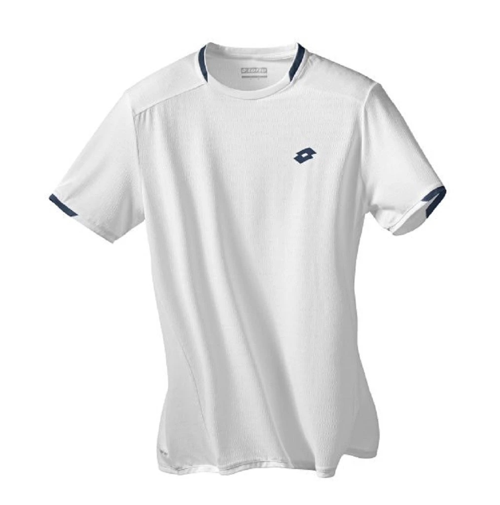 Lotto Men's Tennis Tech Top (Brilliant White) Lotto Men's Tennis Tech Top (Brilliant White) -Racquet Equipment Store Lotto Tennis Tech Tee 210368 07R