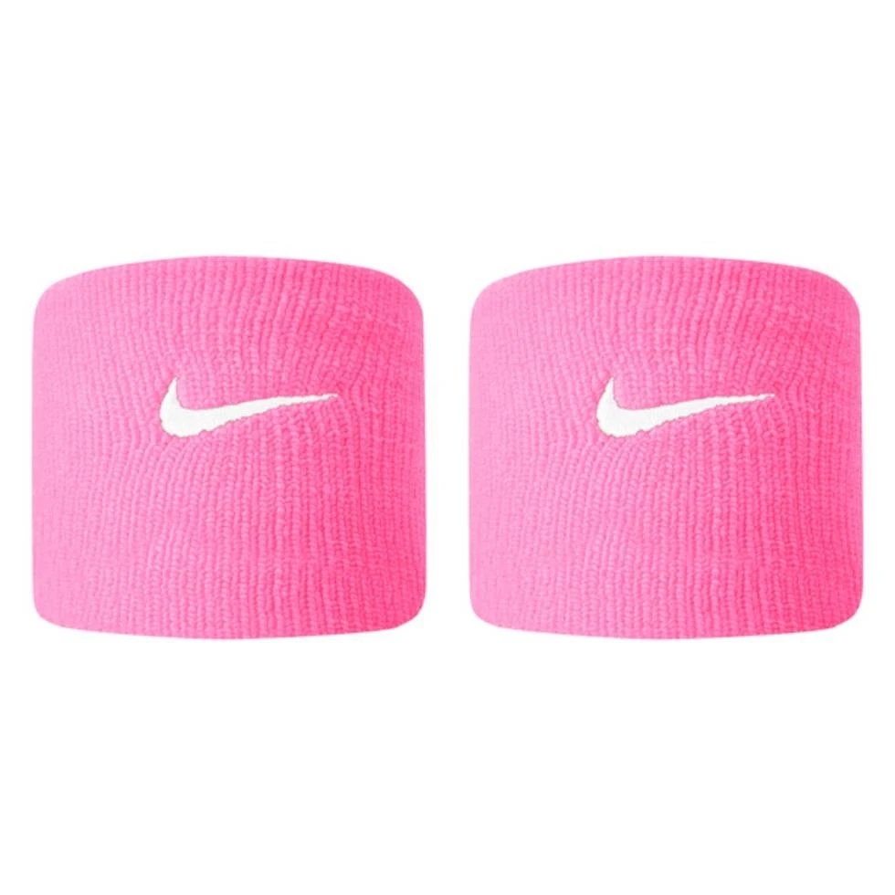 Nike Tennis Premier Wristbands 2 Pack (Pink/White) Nike Tennis Premier Wristbands 2 Pack (Pink/White) -Racquet Equipment Store N.000.2467 650 P 13F68LR