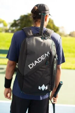 Diadem Nova Tour Backpack Racquet Bag (Black/Chrome) -Racquet Equipment Store Nova Backpack 2 1800x1800 c8006b4e 4e17 43eb 87f5 3a975f8b804d