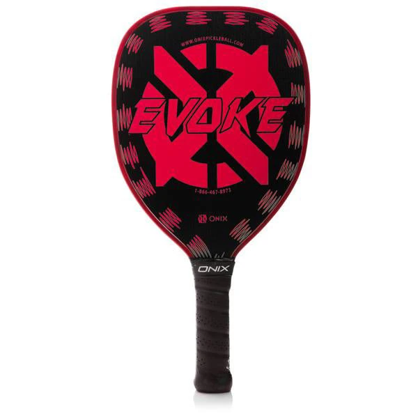 ONIX Evoke Teardrop Graphite (Red) ONIX Evoke Teardrop Graphite (Red) -Racquet Equipment Store Oni evoke red