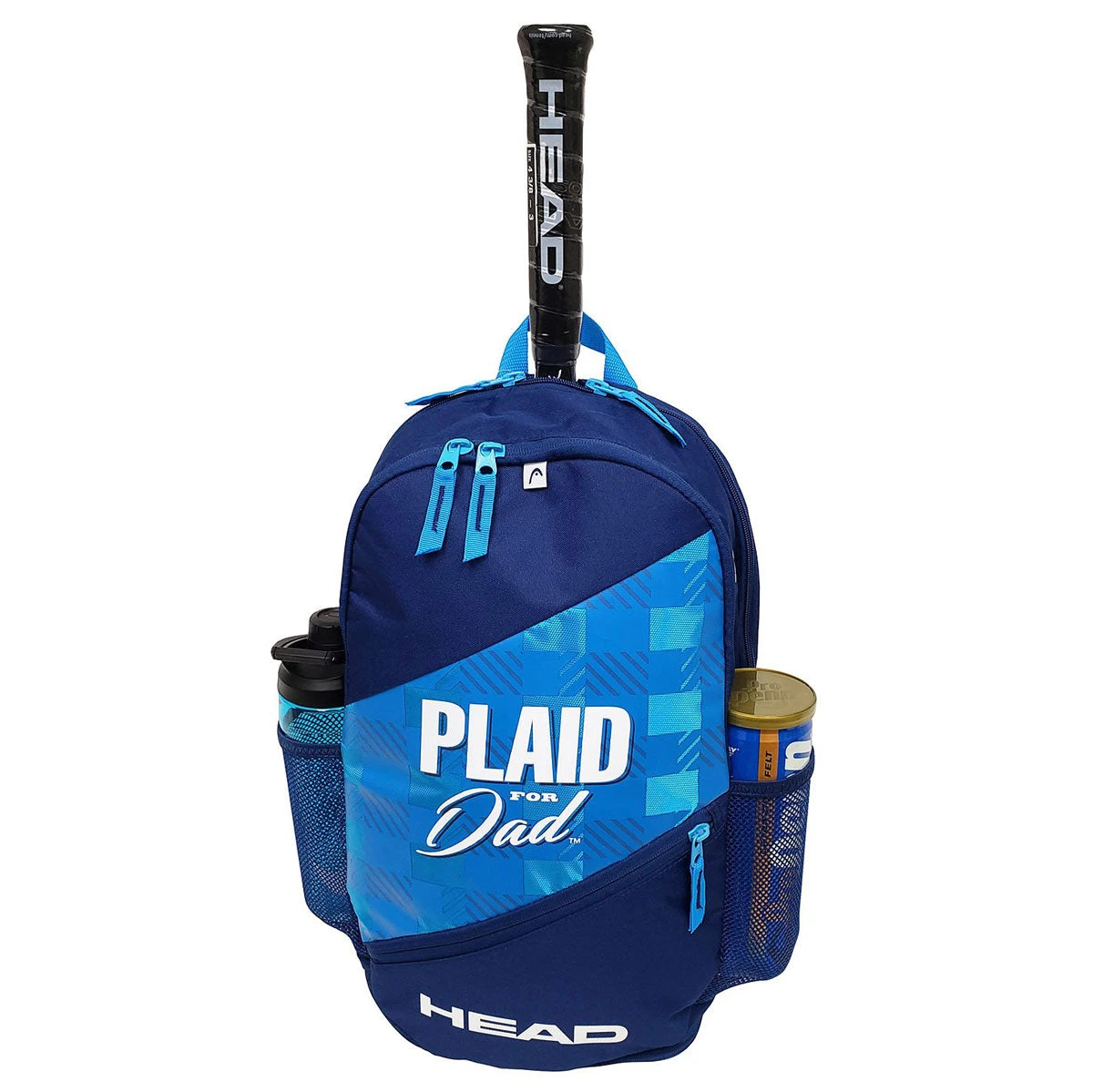 Head Plaid for Dad Elite Backpack Racquet Bag (Blue) Head Plaid For Dad Elite Backpack Racquet Bag (Blue) -Racquet Equipment Store Plaid For Dad 1