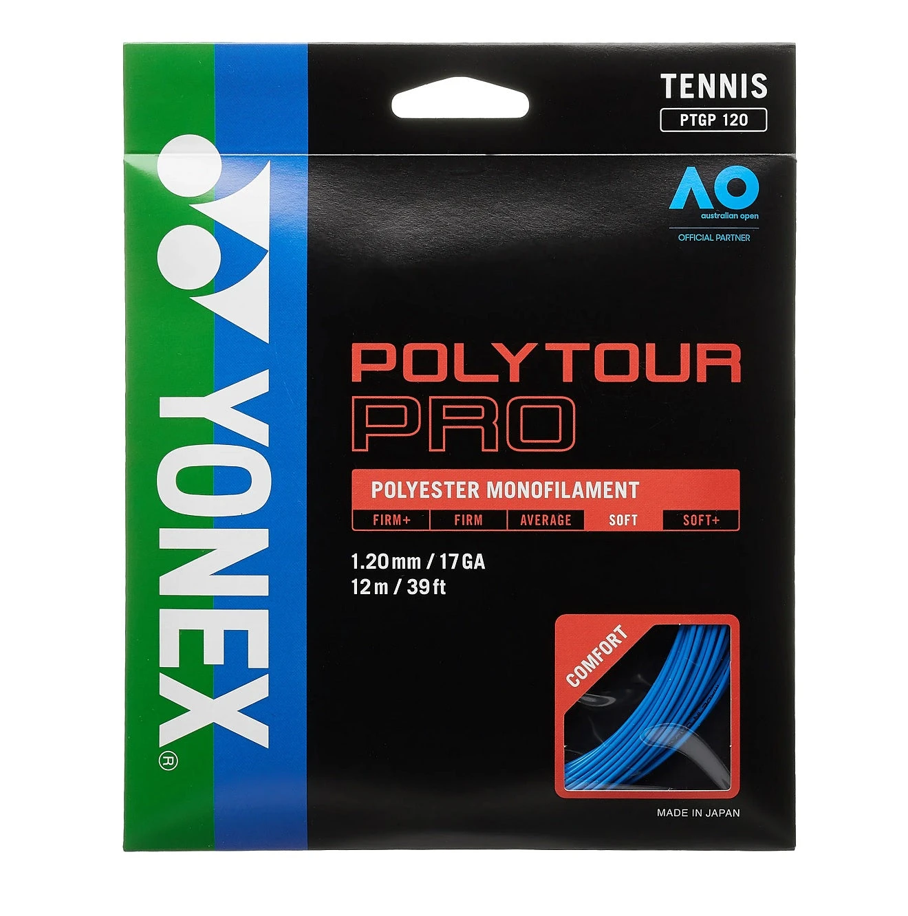 Yonex Poly Tour Pro 17/1.20 Tennis String (Blue) Yonex Poly Tour Pro 17/1.20 Tennis String (Blue) -Racquet Equipment Store Poly Tour Pro 120 BLUE 17