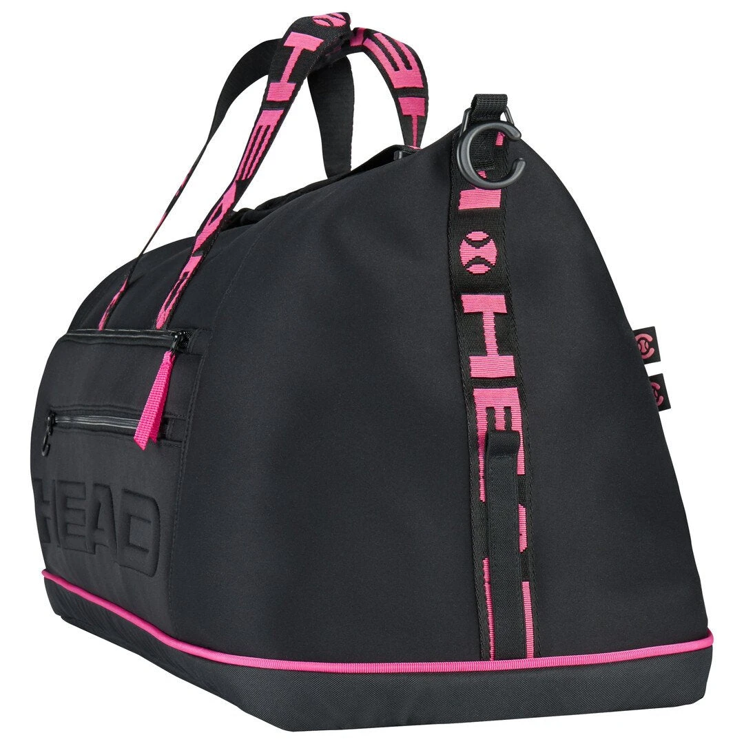 Head Coco Duffel 8 Pack Racquet Bag (Black/Pink) Head Coco Duffel 8 Pack Racquet Bag (Black/Pink) -Racquet Equipment Store Presentation 283651 Coco Duffle Bag BKPK 3 1