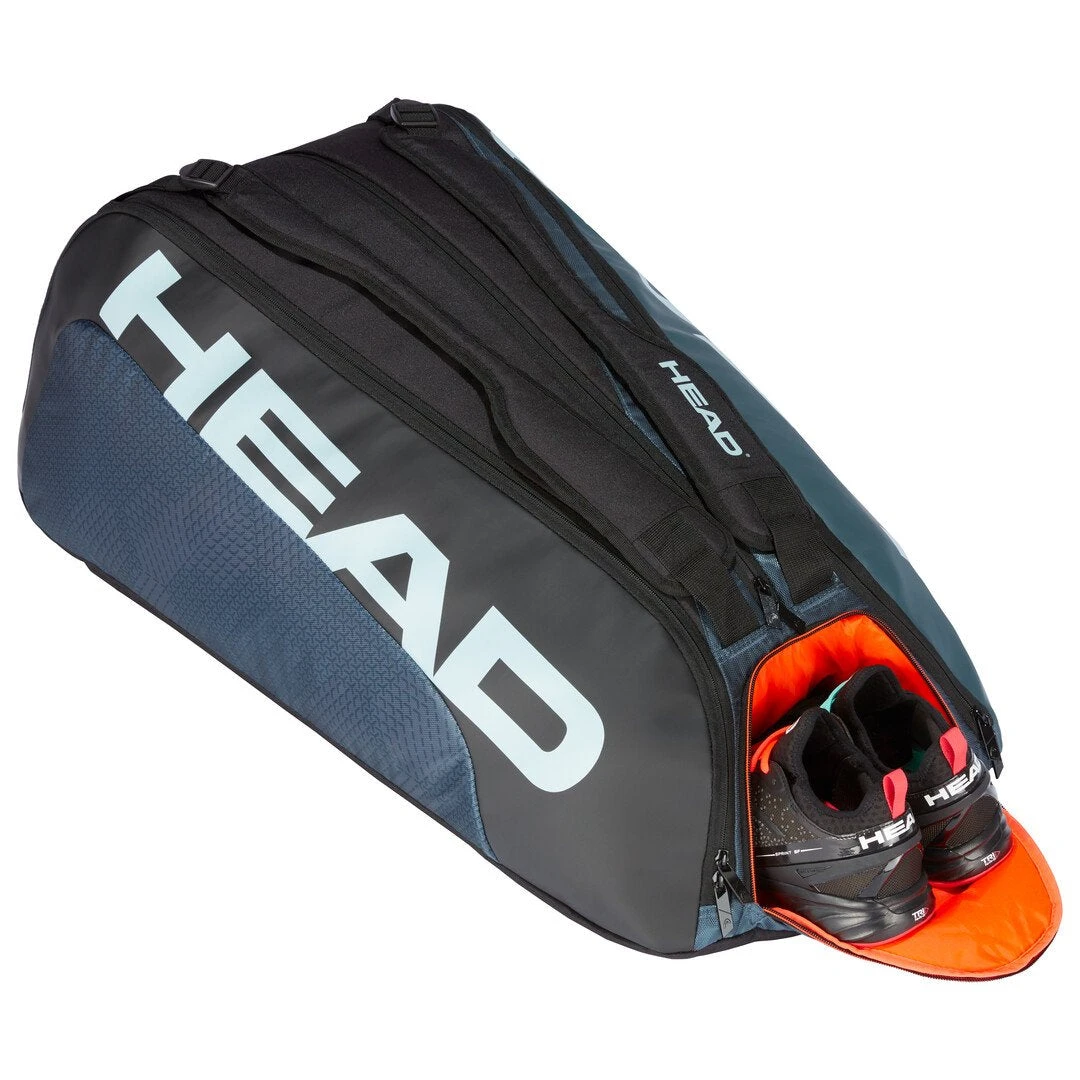 Head Tour Team Monstercombi 12 Pack Racquet Bag (Black/Grey) Head Tour Team Monstercombi 12 Pack Racquet Bag (Black/Grey) -Racquet Equipment Store Presentation TourTeam12RMonstercombiblack grey4