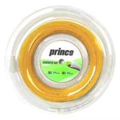 Prince Synthetic Gut 16/1.30 Tennis String Mini Reel (Gold)