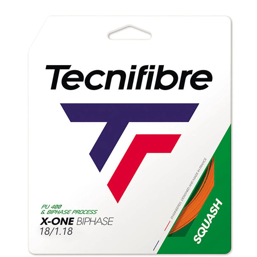 Tecnifibre X-One Biphase 18 Squash String (Orange) Cut from Reel Tecnifibre X-One Biphase 18 Squash String (Orange) Cut From Reel -Racquet Equipment Store RG X One Biphase 18 Squash Orange CFRcopy
