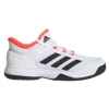 Adidas Ubersonic 4 Junior Tennis Shoe (White/Black/Solar Red) -Racquet Equipment Store S23742 FTW photo side lateral center white