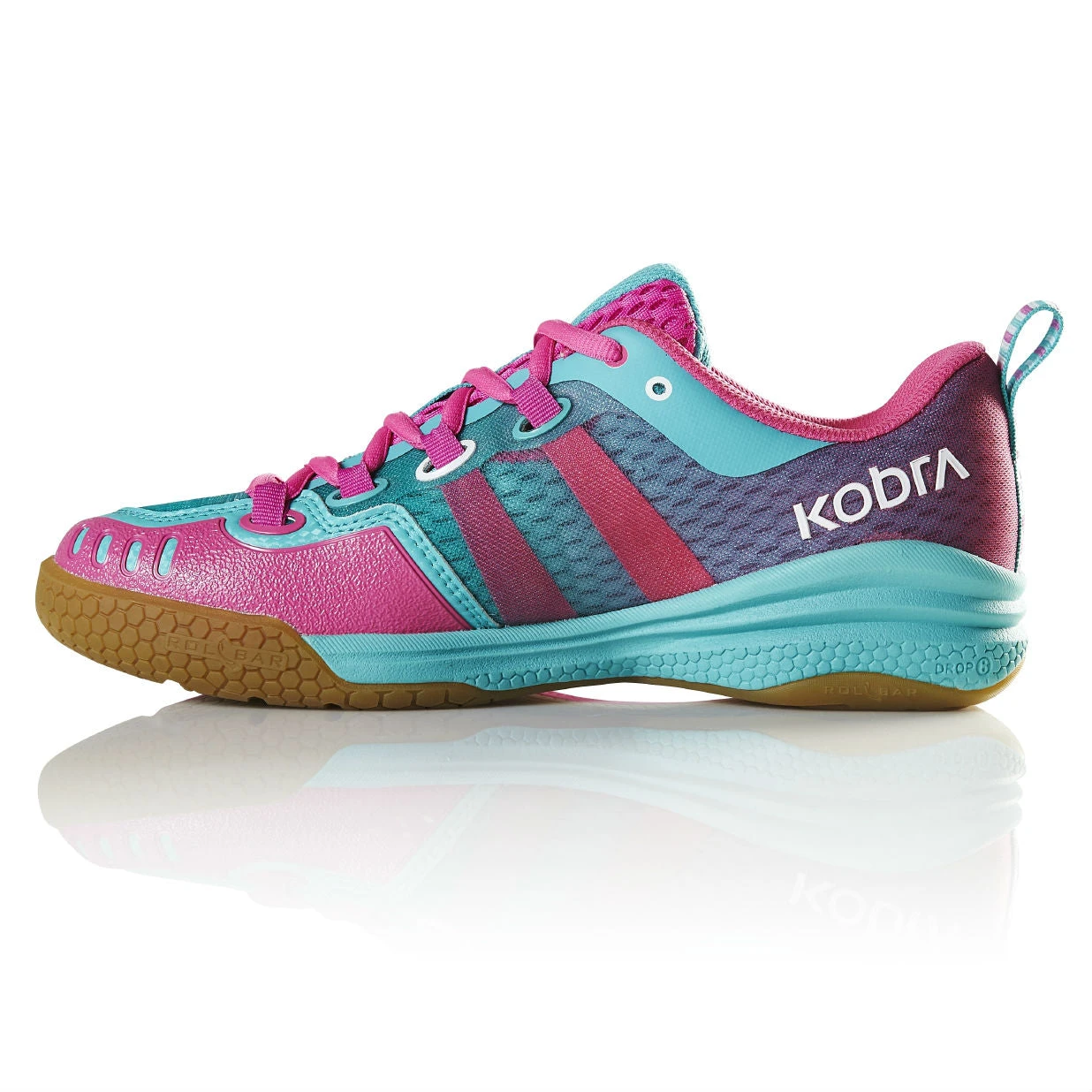 Salming Kobra Women's Indoor Court Shoe (Turquoise/Pink) Salming Kobra Women's Indoor Court Shoe (Turquoise/Pink) -Racquet Equipment Store Salming Kobra Women 1237081 6351 04 RacquetGuys