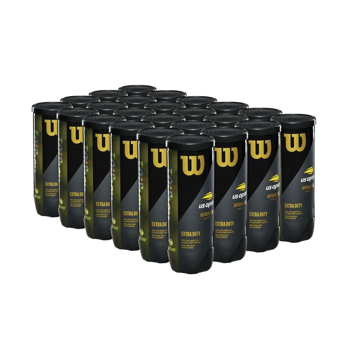 Wilson US Open Extra Duty Tennis Balls - 24 Can Case Wilson US Open Extra Duty Tennis Balls - 24 Can Case -Racquet Equipment Store US Open Official Extra Duty 3ball 24Can Side c3a86613 3c88 4845 905b 42f548ada09b