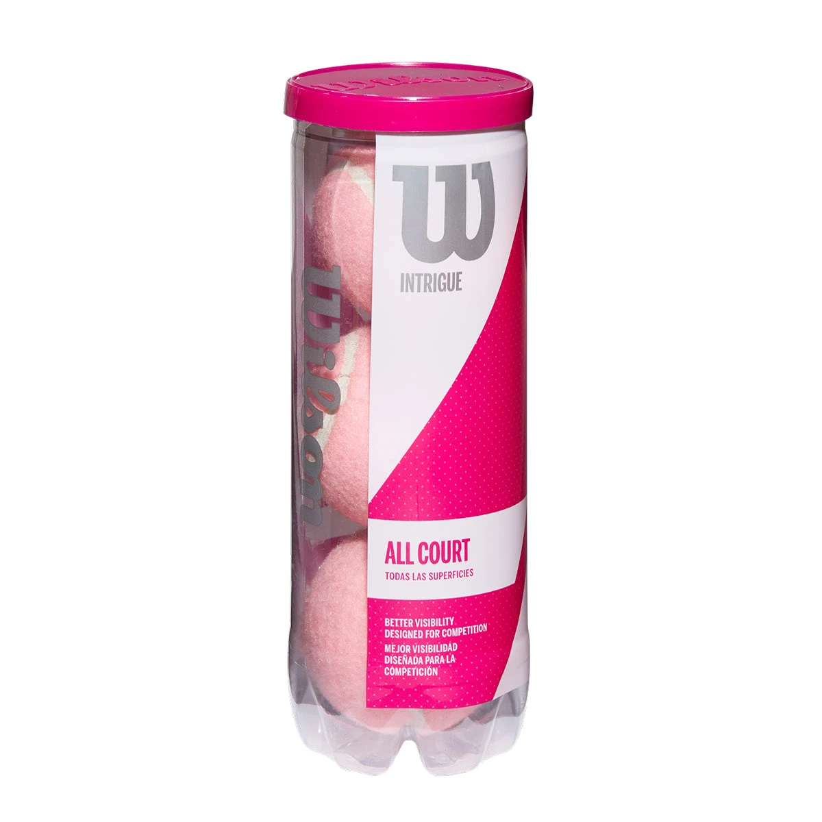 Wilson Intrigue All Court Pink Tennis Balls Wilson Intrigue All Court Pink Tennis Balls -Racquet Equipment Store WRT100912 Intrigue All Court
