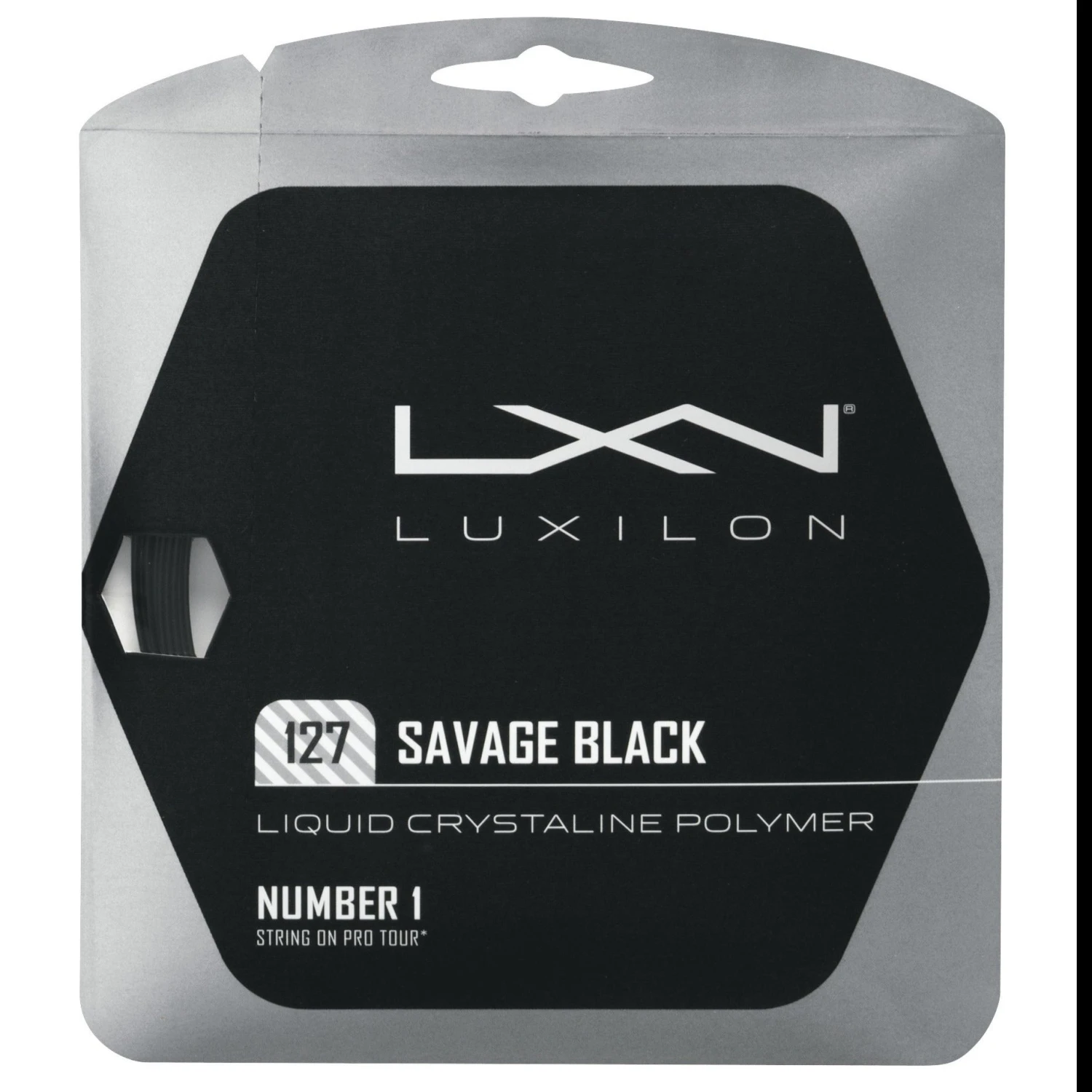 Luxilon Savage 16/1.27 Tennis String (Black) Luxilon Savage 16/1.27 Tennis String (Black) -Racquet Equipment Store