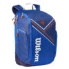 Wilson Super Tour Roland Garros Backpack Racquet Bag (Blue) -Racquet Equipment Store Wilson Roland Garros Super Tour Backpack Blue