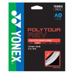 Yonex Poly Tour Rev 16L/1.25 Tennis String (White)
