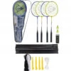 Dunlop Nitro-Star Ssx 1.0 - 4 Player Badminton Set (4 Racquets, 2 Shuttles, Pole, Net) -Racquet Equipment Store ZESTAW DO BADMINTONA DUNLOP NITRO STAR 4 PLAYER