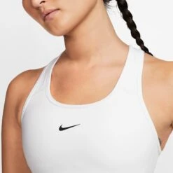 Nike Women's Dri-FIT Swoosh Medium Support 1 Piece Pad Sports Bra (White/Black) 4 Nike Women's Dri-FIT Swoosh Medium Support 1 Piece Pad Sports Bra (White/Black) -Racquet Equipment Store dri fit swoosh support 1 piece pad sports bra mx9N8j 413f4291 747b 404b 90a3 3ccd5b532ce2
