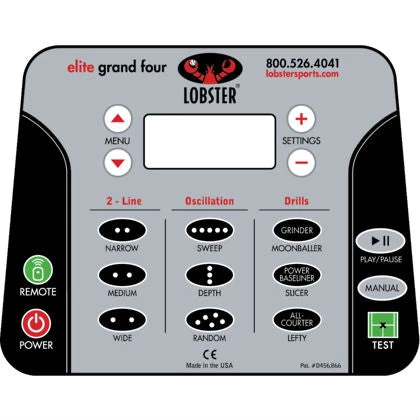 Lobster Elite Grand IV Tennis Ball Machine Lobster Elite Grand IV Tennis Ball Machine -Racquet Equipment Store elite grand series 6