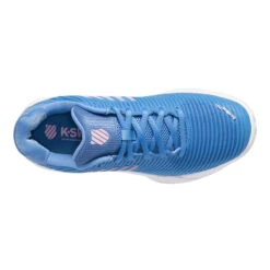 K-Swiss Hypercourt Express 2 Clay Court HB Women's Tennis Shoe (Blue/Pink) -Racquet Equipment Store k swiss Hypercourt Express 2 All Court Women s Tennis Shoe Blue Pink K96614 454 Top
