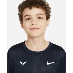 Nike Boys Rafa Dri-FIT Top (Obsidian/White) -Racquet Equipment Store rafa older tennis t shirt 4rZrb5 6