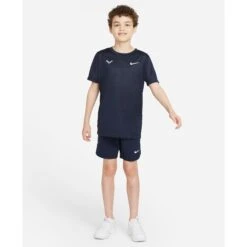 Nike Boys Rafa Dri-FIT Top (Obsidian/White) -Racquet Equipment Store rafa older tennis t shirt 4rZrb5 7