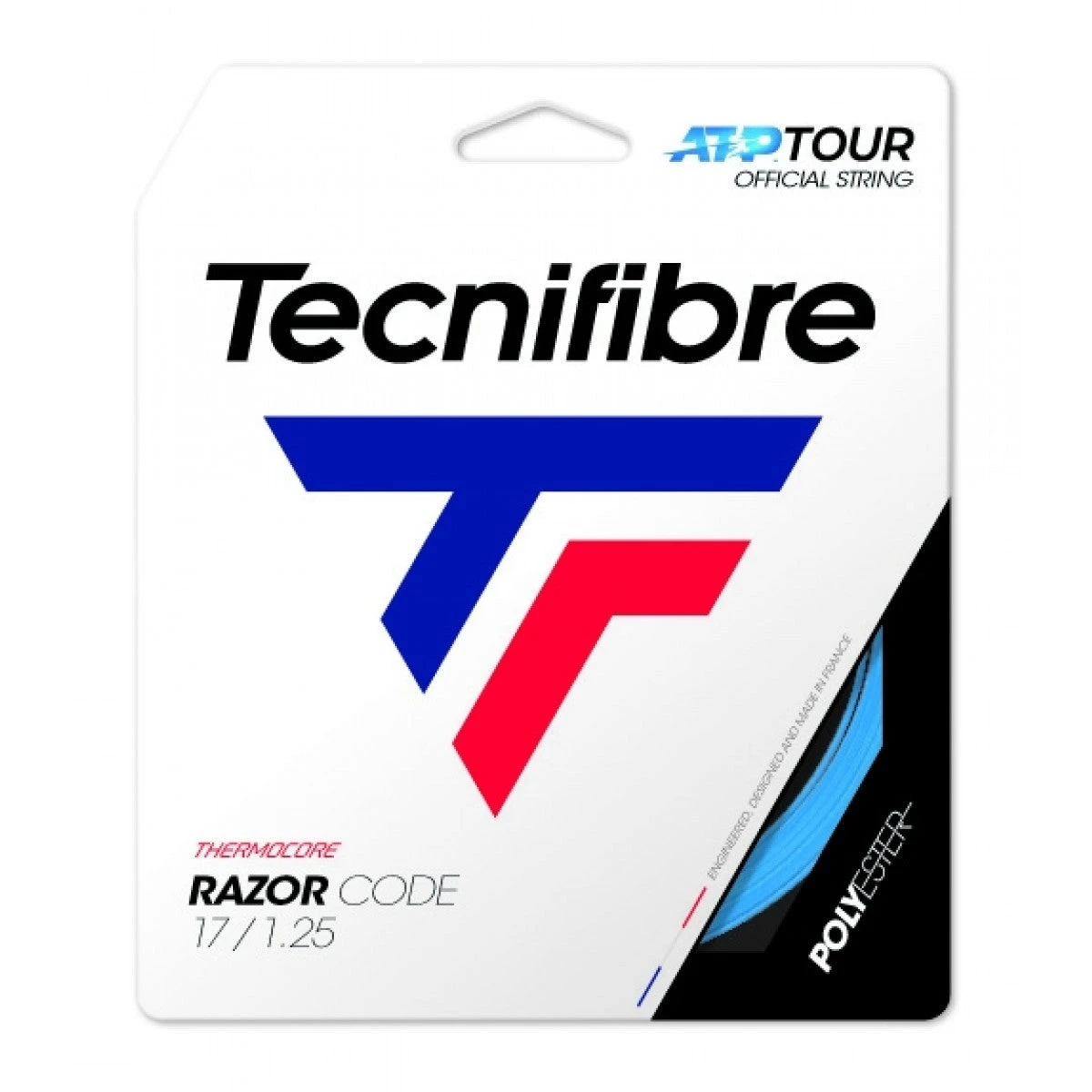 Tecnifibre Razor Code 17/1.25 Tennis String (Blue) Tecnifibre Razor Code 17/1.25 Tennis String (Blue) -Racquet Equipment Store razor code 1 25 17 blue