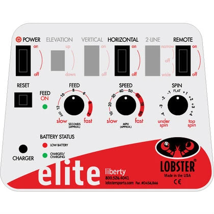 Lobster Elite Liberty Tennis Ball Machine Lobster Elite Liberty Tennis Ball Machine -Racquet Equipment Store tnw420 eliteliberty panel2018
