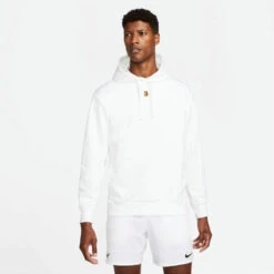 Nike Men's Fleece Heritage Tennis Hoodie (White)