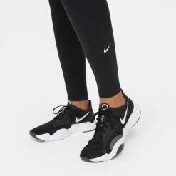 Nike Women's Dri-FIT One Women's Mid-Rise Tight (Black/White) -Racquet Equipment Store unnamed 2022 06 21T155234.897