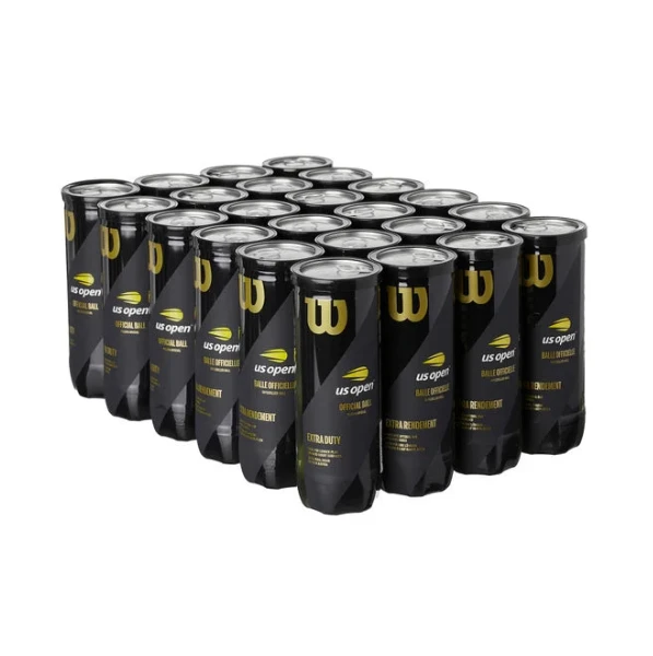 Wilson US Open Extra Duty Tennis Balls - 24 Can Case Wilson US Open Extra Duty Tennis Balls - 24 Can Case -Racquet Equipment Store